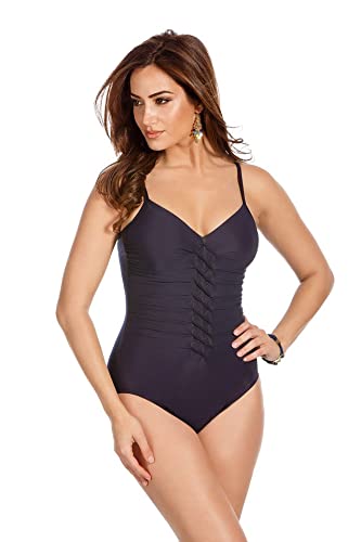 Miraclesuit Nip N Tuck Underwire One Piece Swimsuit - Midnight Blue Slimming Swimwear for Women | Perfect for Pool, Beach & Vacation