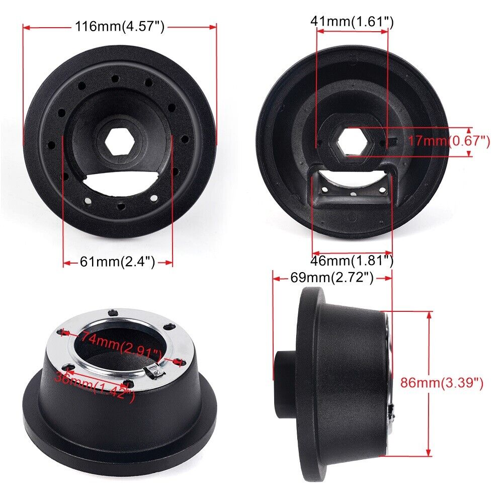 Boss Steering Wheel Hub Adapter Compatible with Ford Mazda 3 2004-2013 - Easy Installation & Perfect Fit for Aftermarket Steering Wheels - Ideal for Car Enthusiasts & DIY Upgrades