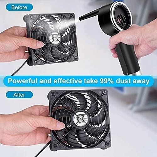 Electric Air Blower for Keyboard Cleaning - Cordless Compressed Air Duster for PC, Laptop, Electronics - Perfect for Home Office, Gaming Setup & Computer Maintenance