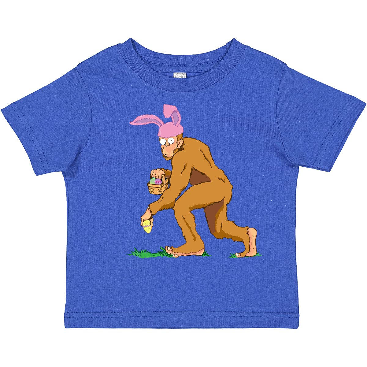 Inktastic Bigfoot is The Easter Bunny Toddler T-Shirt - Cute Easter Outfit for Kids, Funny Holiday Baby Shirt - Perfect for Easter Celebrations, Family Photos & Spring Festivals