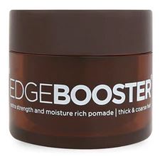 STYLE FACTOR EDGE BOOSTER EXTRA STRENGTH POMADE 9.46oz - Strong Hold Hair Styling Wax for Men - Perfect for Slick Back, Pompadour & Fade Haircuts