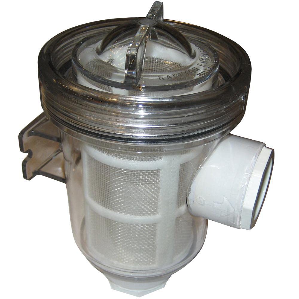 Raritan Marine Raw Water Strainer - High Flow Brass Filter for Boat Engine Cooling Systems | Perfect for Yachts, Sailboats & Fishing Vessels