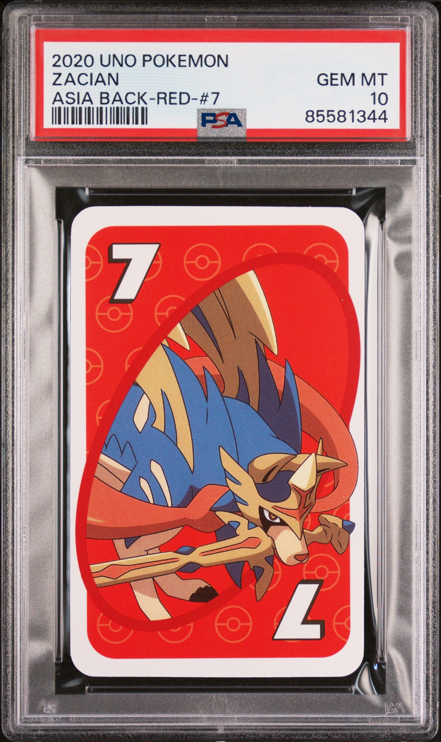 2020 UNO Pokemon Zacian Trading Card PSA 10 Gem Mint - Perfect for Collectors, Gaming & Investment