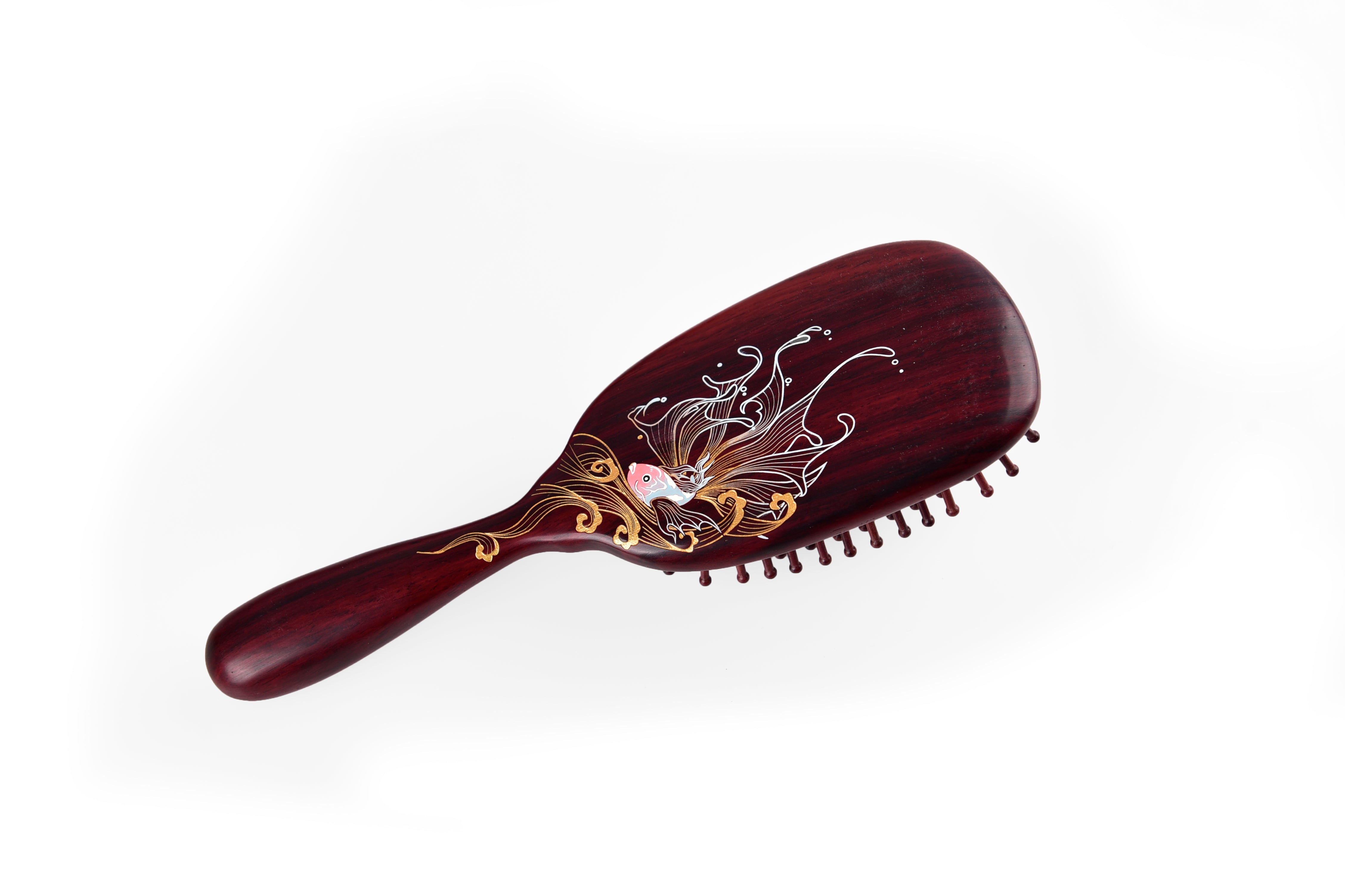 Premium Koi Fish Design Hair Brush for Smooth & Tangle-Free Hair - Perfect for Daily Styling, Salon Use & Gifts
