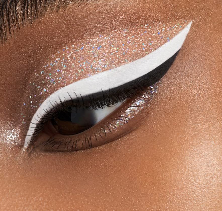 Matte White Eyeliner Gel - 3g Smudge-Proof Waterproof Eye Liner for Dramatic Makeup Looks, Halloween Costumes & Creative Face Painting