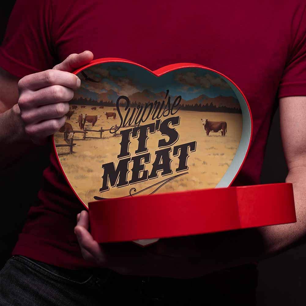 Premium Beef Jerky Gift Set - 14 Flavorful Snacks Including Habanero & Honey Bourbon in Heart-Shaped Box | Perfect for Valentine's Day Gifts, Anniversary Presents & Meat Lover Treats