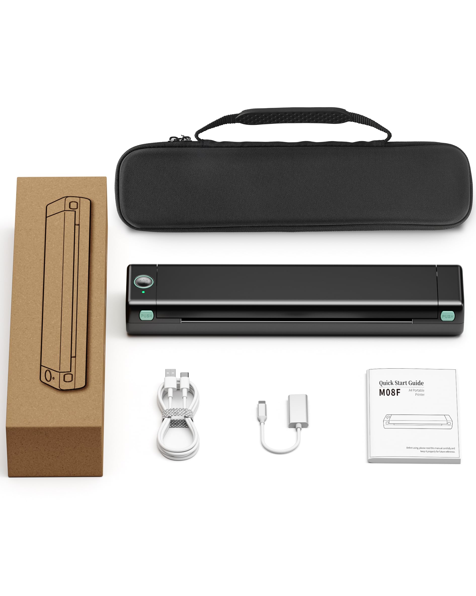 Itari Wireless Portable Thermal Printer for Travel - Inkless Mobile Printer with Case, Supports 8.5