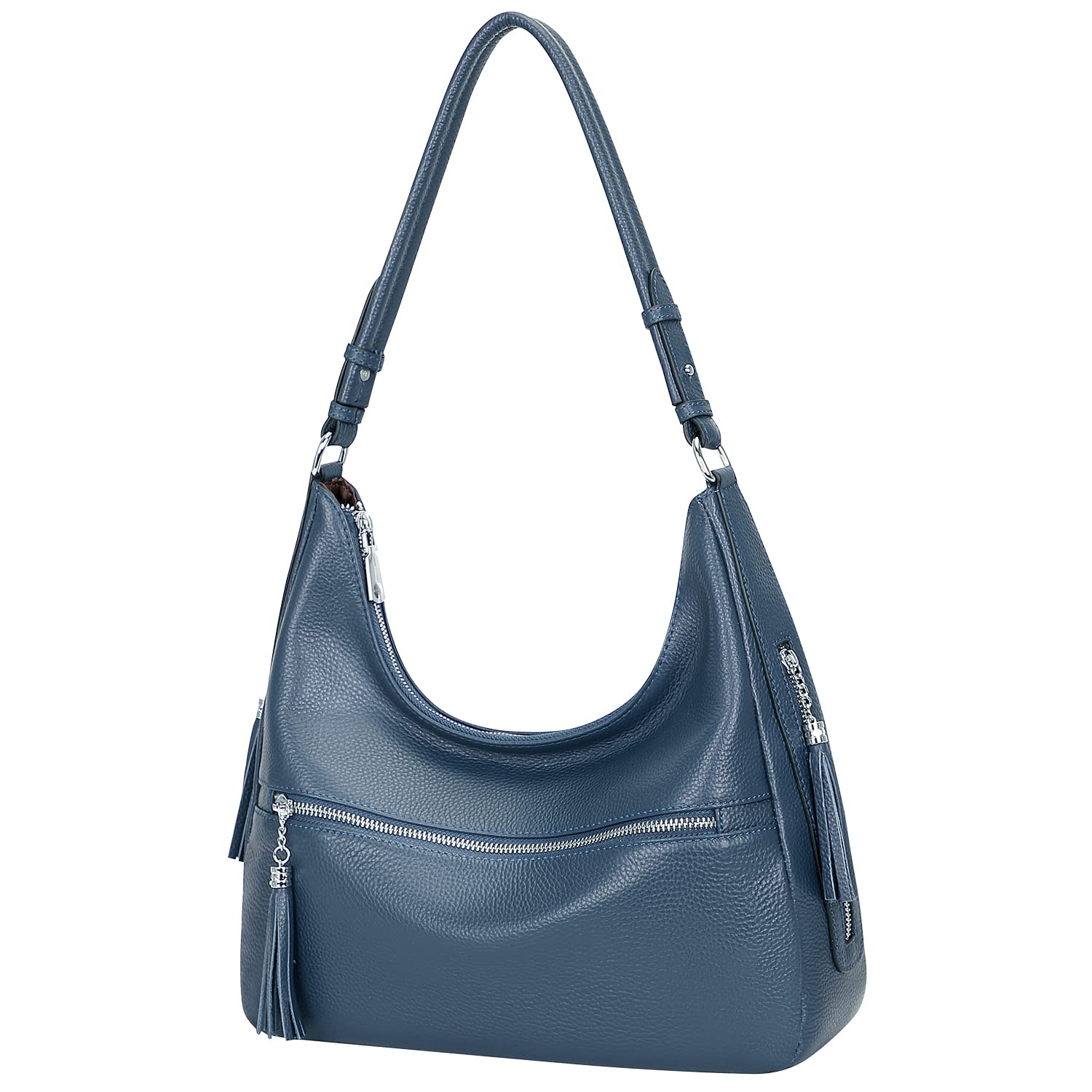 Genuine Leather Hobo Bags for Women - Soft Medium Shoulder Purse & Handbag - Stylish Casual Crossbody Bag for Work, Travel & Everyday Use