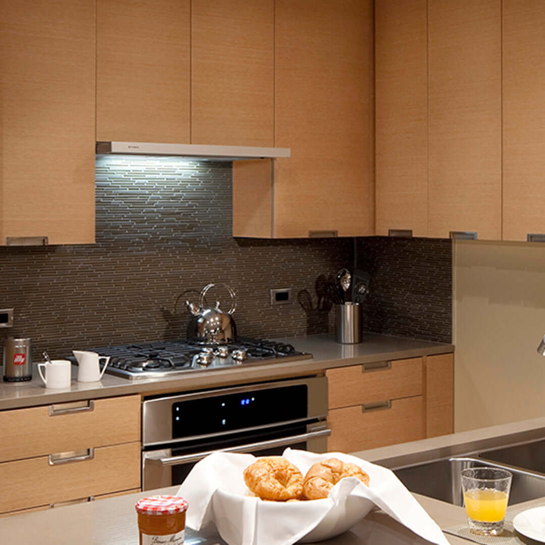 Stainless Steel Faber Cristal Range Hood Insert with Slide-Out Function - Powerful Kitchen Ventilation for Smoke & Odor Removal - Perfect for Modern Kitchens & Cooking Enthusiasts