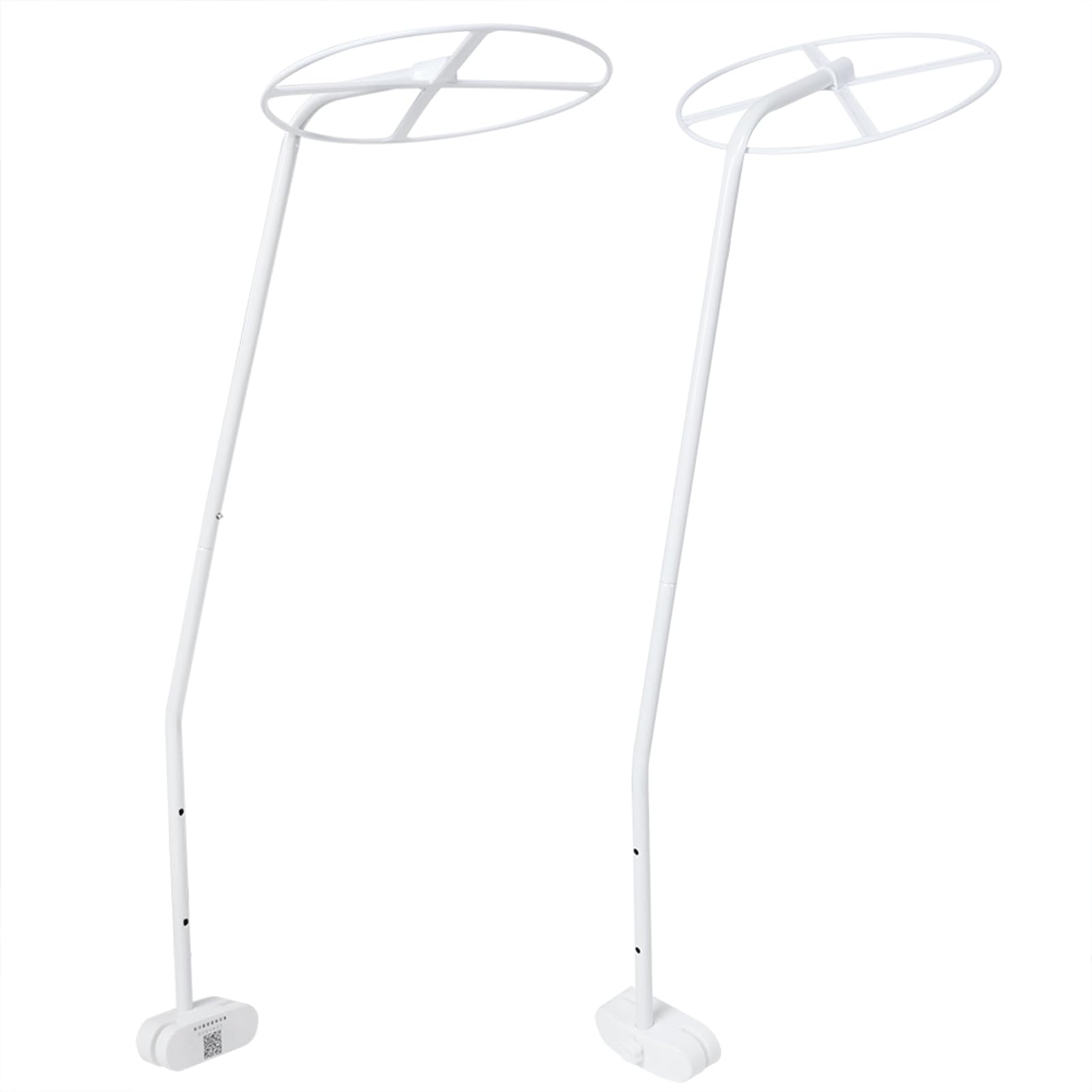Adjustable ABS Crib Canopy Holder Set - Clip-On Stand Bracket for Baby Bed Net Accessories | Perfect for Nursery Decor & Infant Room Setup