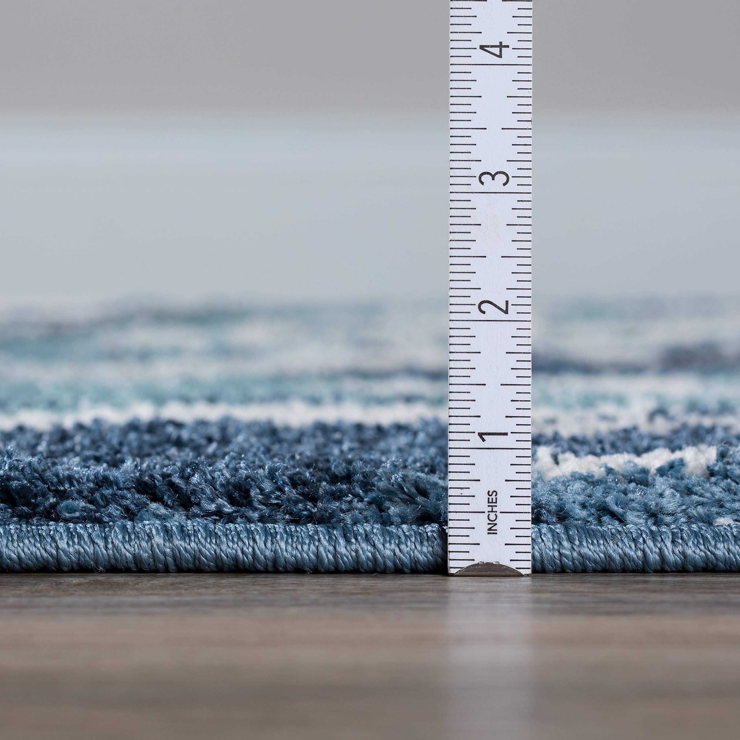 Addison Rugs Reston 8'X10' Blue Area Rug - Soft Modern Living Room Carpet for Bedroom, Dining Room & Home Decor