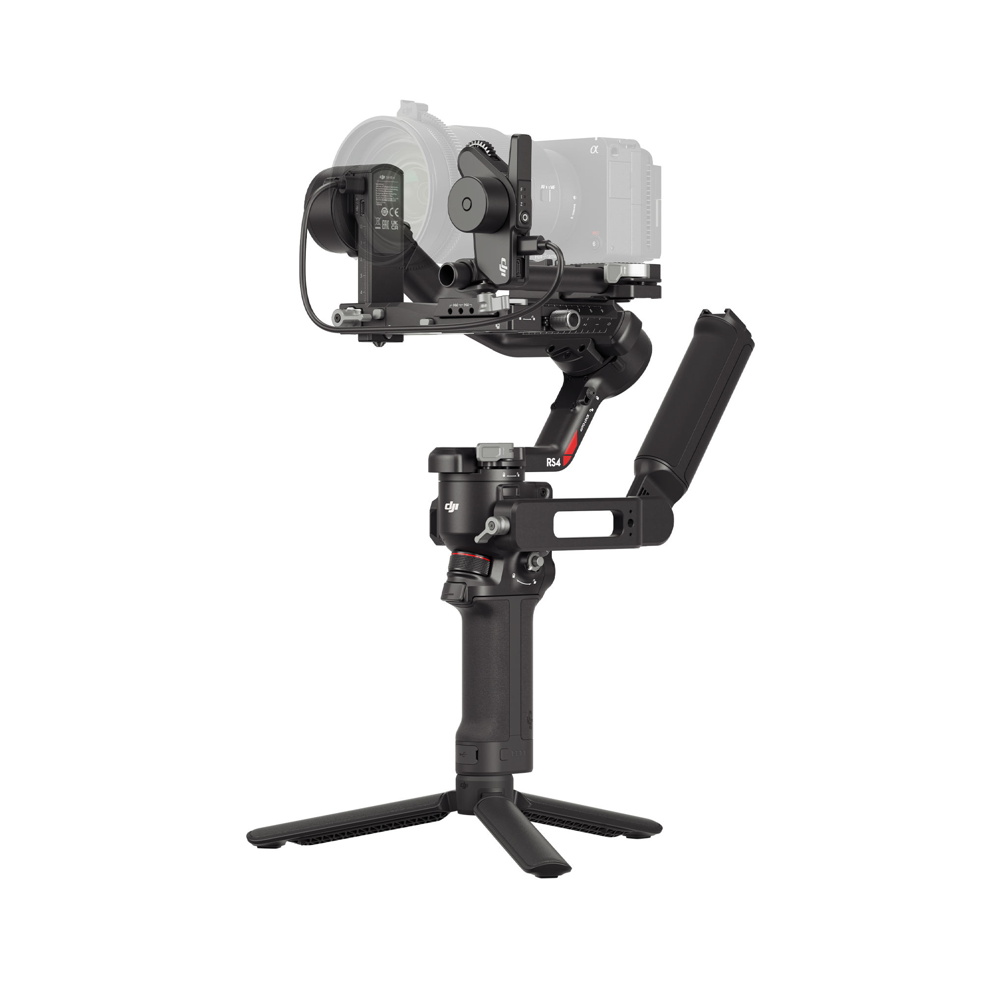 DJI RS 4 Combo 3-Axis Gimbal Stabilizer for Mirrorless & DSLR Cameras - Professional Video Stabilization for Vlogging, Filmmaking & Content Creation