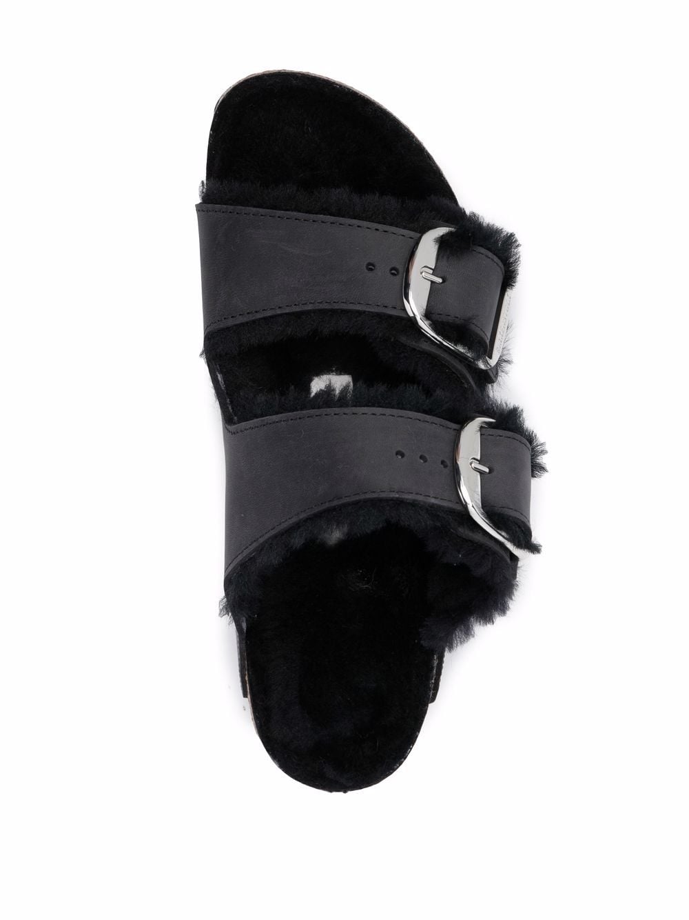 Birkenstock Black Sandals for Women & Men - Comfortable Cork Footbed Slides for Walking, Beach, and Everyday Wear