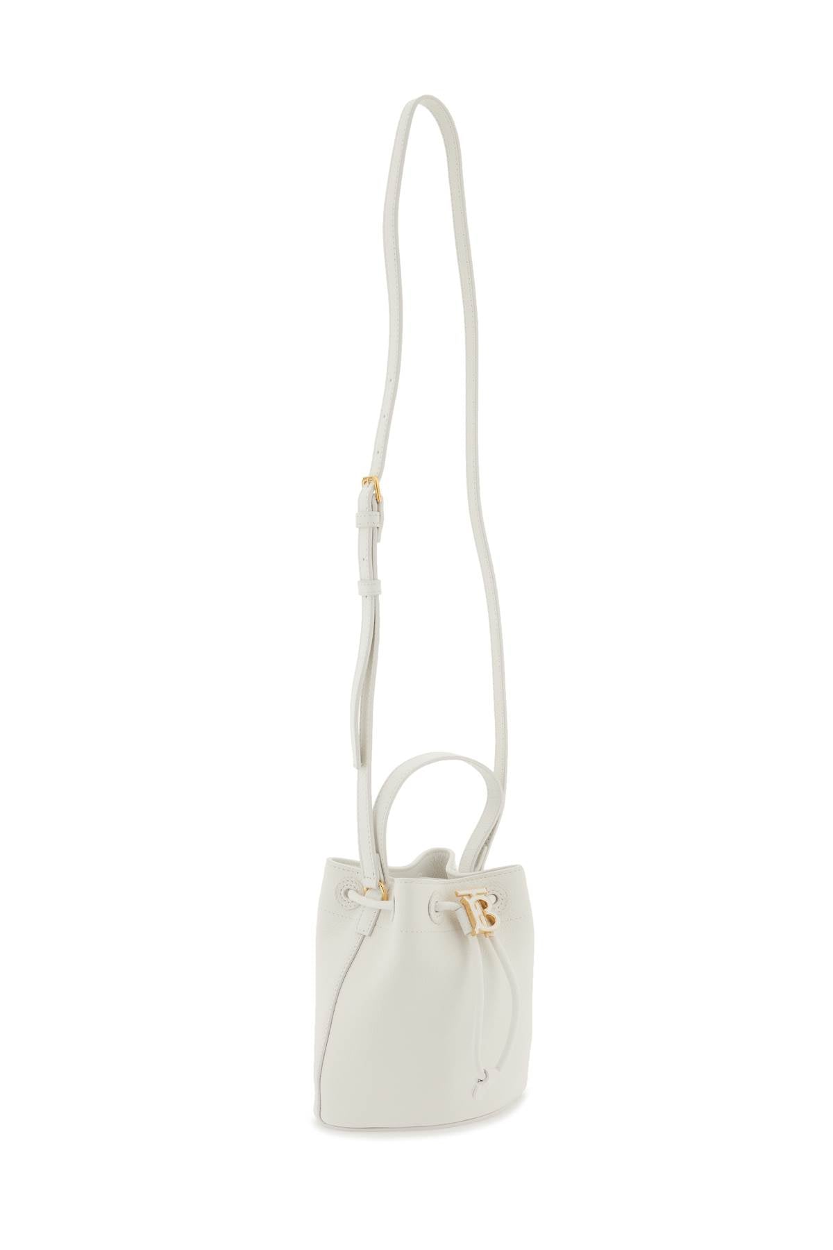 Burberry TB Mini Bucket Bag for Women - Luxury Leather Crossbody Handbag - Perfect for Daily Use, Travel & Shopping