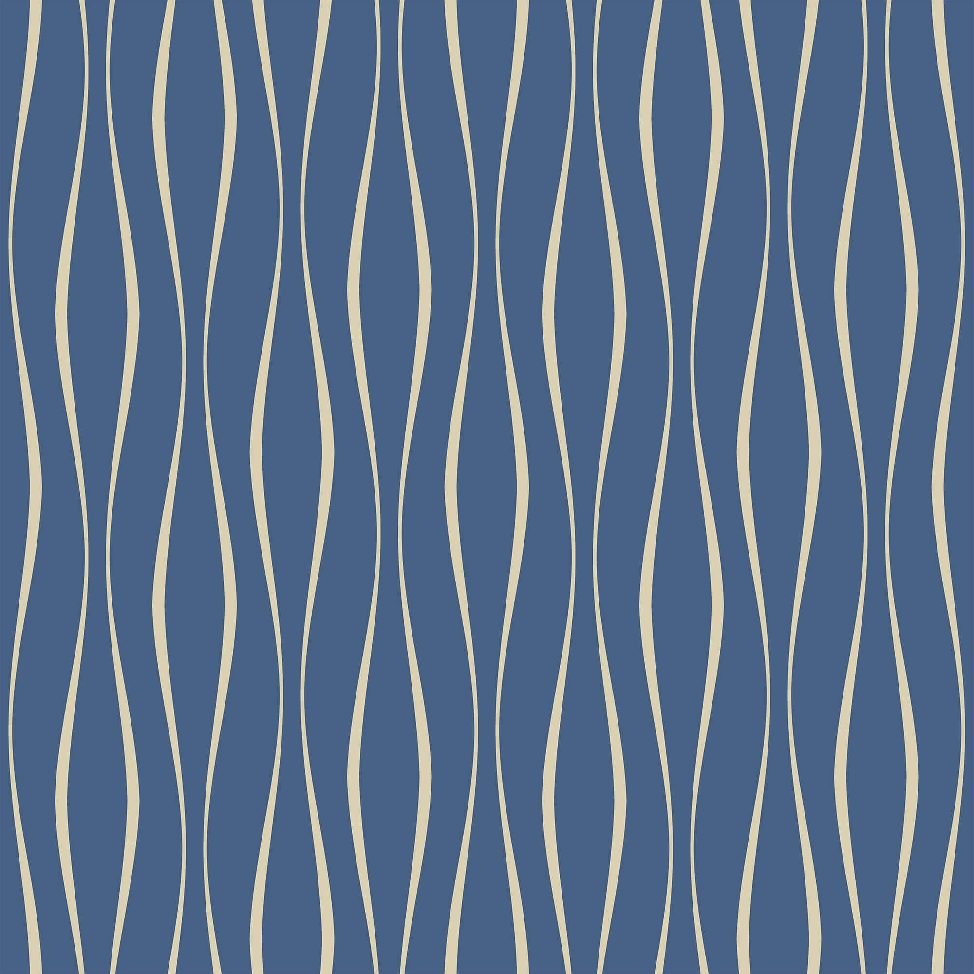 Blue Lines Peel and Stick Removable Wallpaper - Self-Adhesive Decorative Wall Covering for Bedroom, Living Room, Office & Nursery - Easy to Apply & Remove