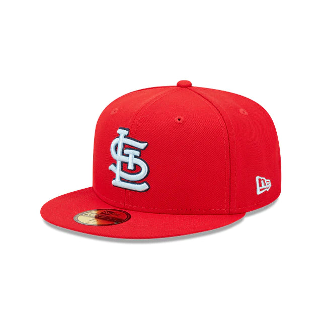 St. Louis Cardinals 2011 World Series Champions Cloud Under Red 59FIFTY Fitted Hat for Men - Official MLB Baseball Cap for Sports Fans & Game Day Outfits