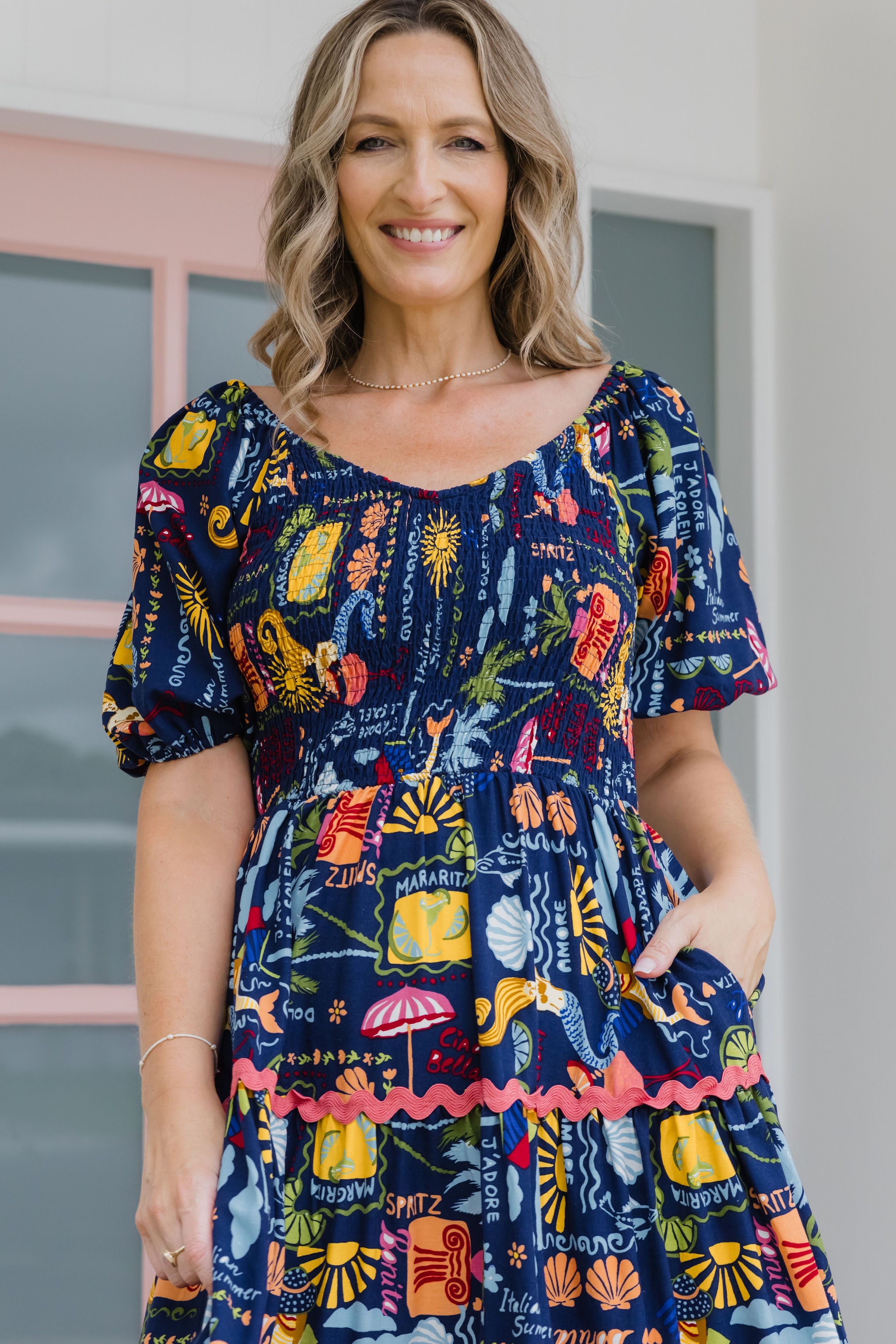Peri Midi Dress - Flowy Euro Summer Dress for Women | Perfect for Beach Vacations, Date Nights & Summer Parties