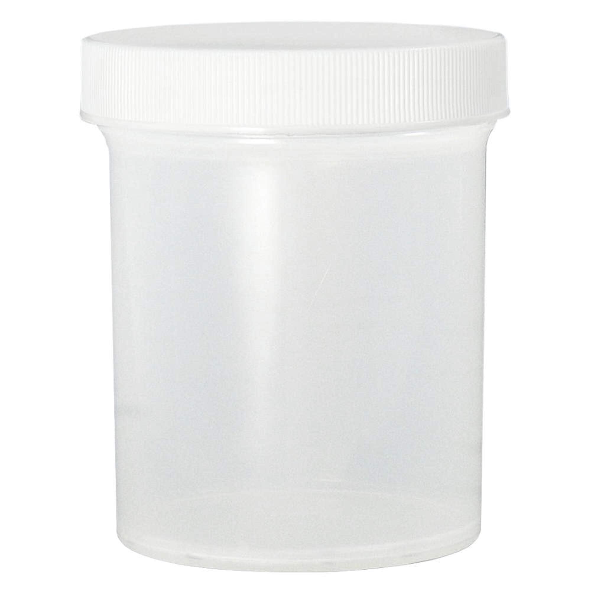 8 oz Natural Polypropylene Jar with 70-400 White Polypropylene Unlined Cap (Pack of 225) - Ideal for Food Storage, Spice Containers & Craft Supplies | PLC-07433