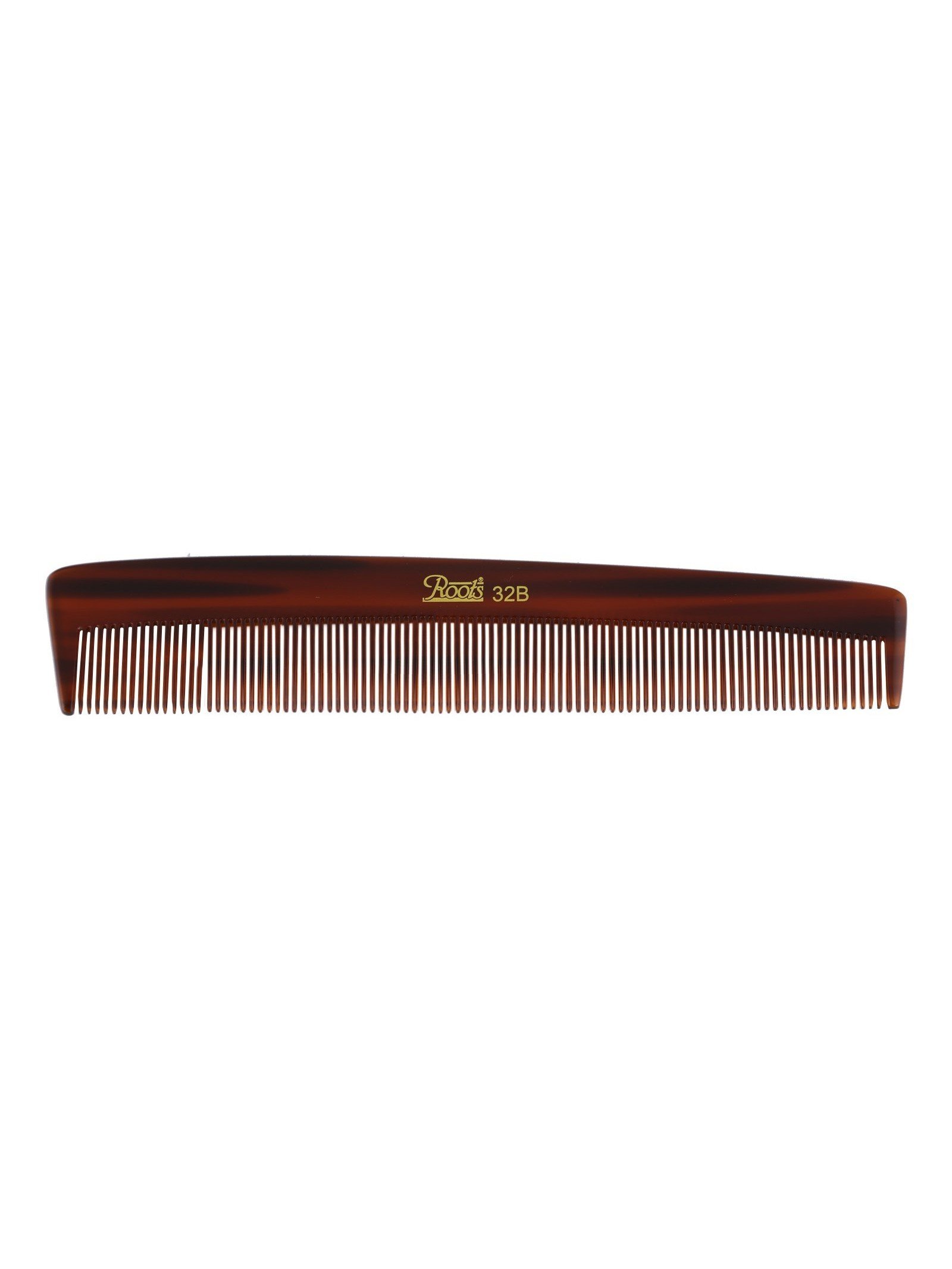Roots Classic Fine Tooth Comb for Men & Women - Smooth Rounded Tips for Damage-Free Styling - Perfect for Everyday Use, Travel & Salon Styling - 32B