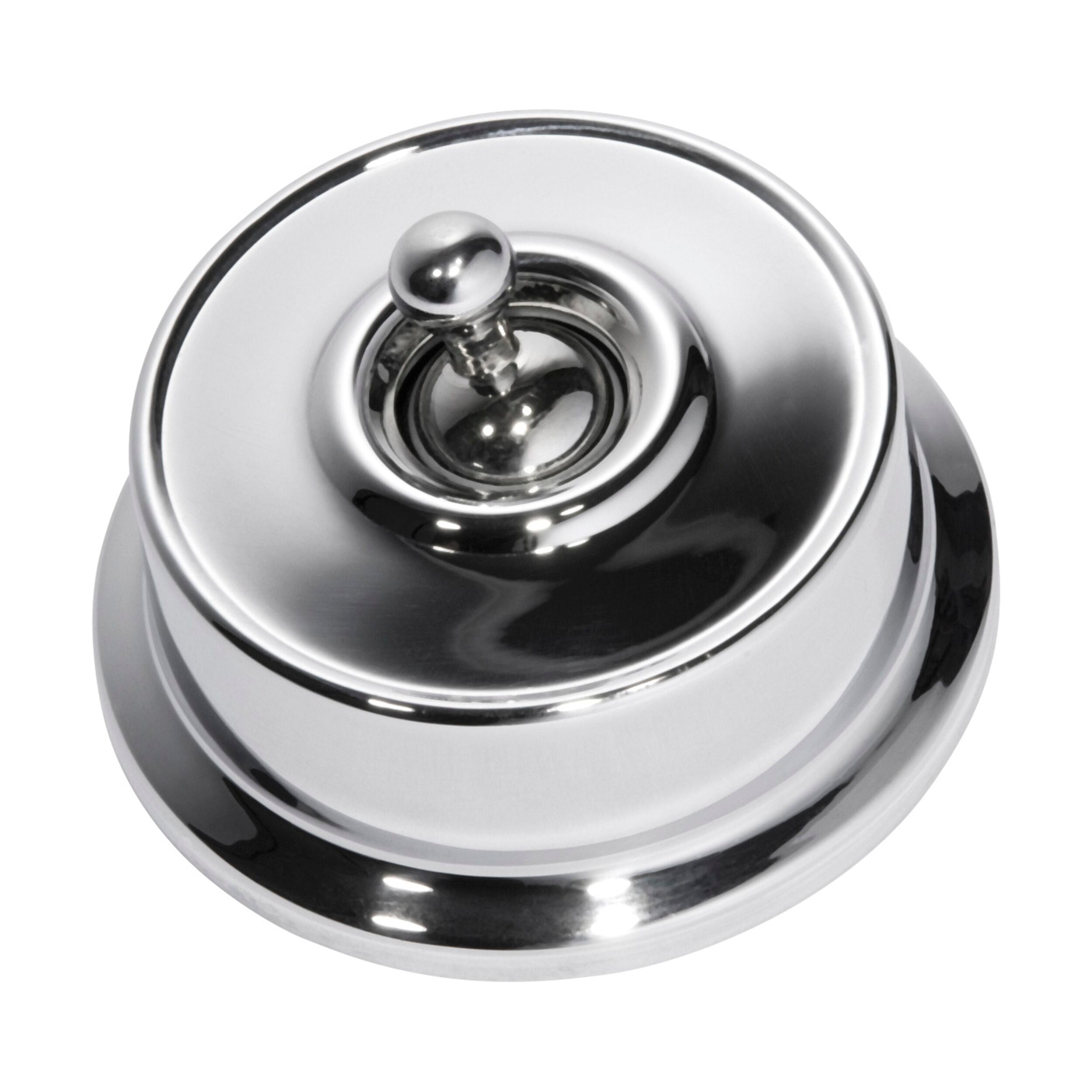 5770 Switch Federation Chrome Plated D62xP38mm - High-Quality Chrome Plated Switch for Industrial and Automotive Applications | Durable Electrical Component for Control Panels and Machinery