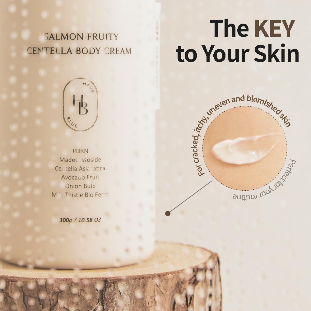 Salmon Fruity Centella Body Wash & Body Cream Set – Hydrating Skincare Duo for Sensitive Skin | Valentine's Day Gift for Her | Perfect for Daily Shower & Moisturizing Routine