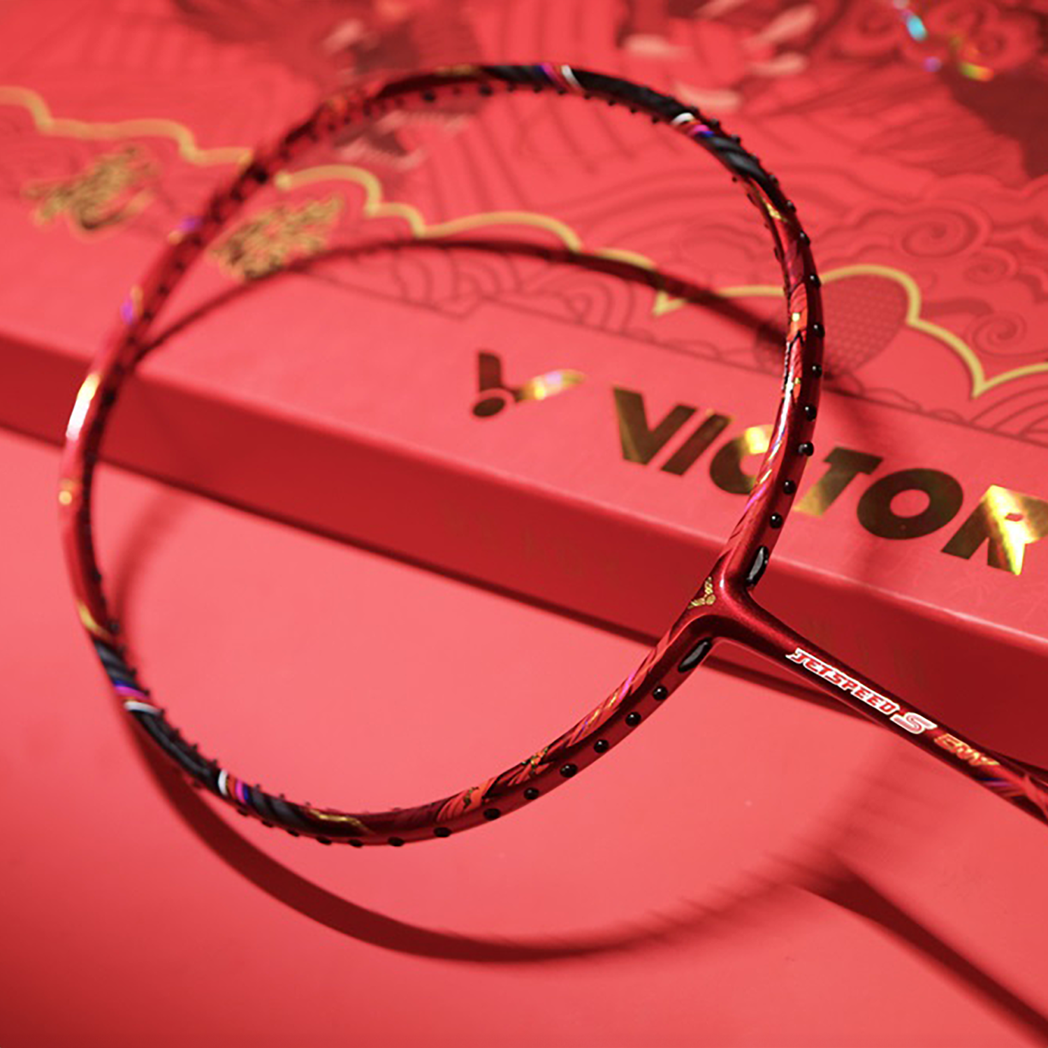 Victor JetSpeed Chinese New Year Gift Box - Premium Badminton Set for Festive Gifting & Family Sports Activities