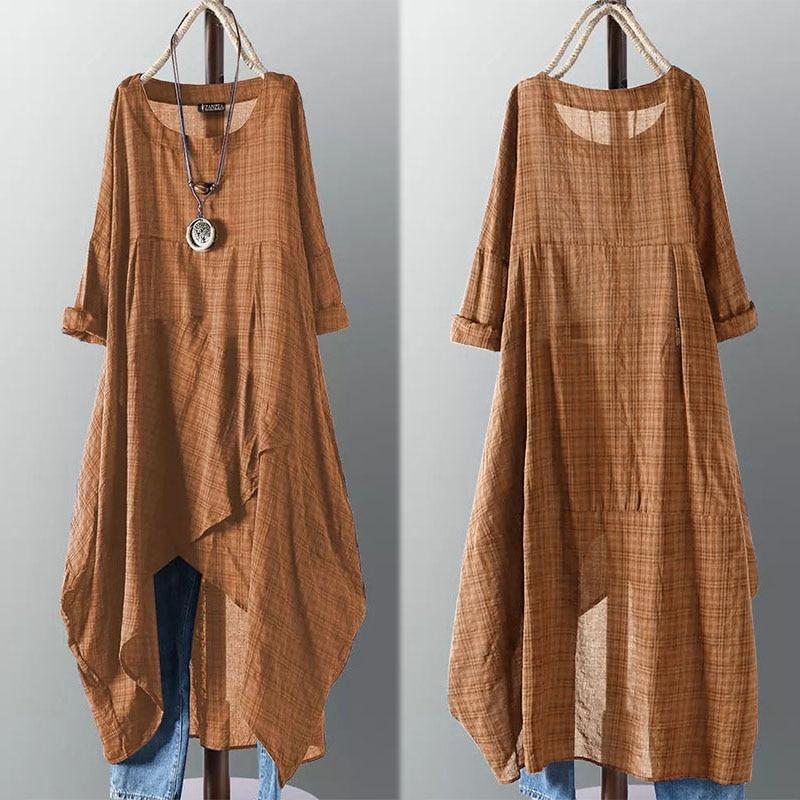 Stylish Asymmetrical Long Sleeve Shirt Dress for Women | Trendy Casual Office Wear & Spring Outfits | Perfect for Work, Date Night and Weekend Brunch