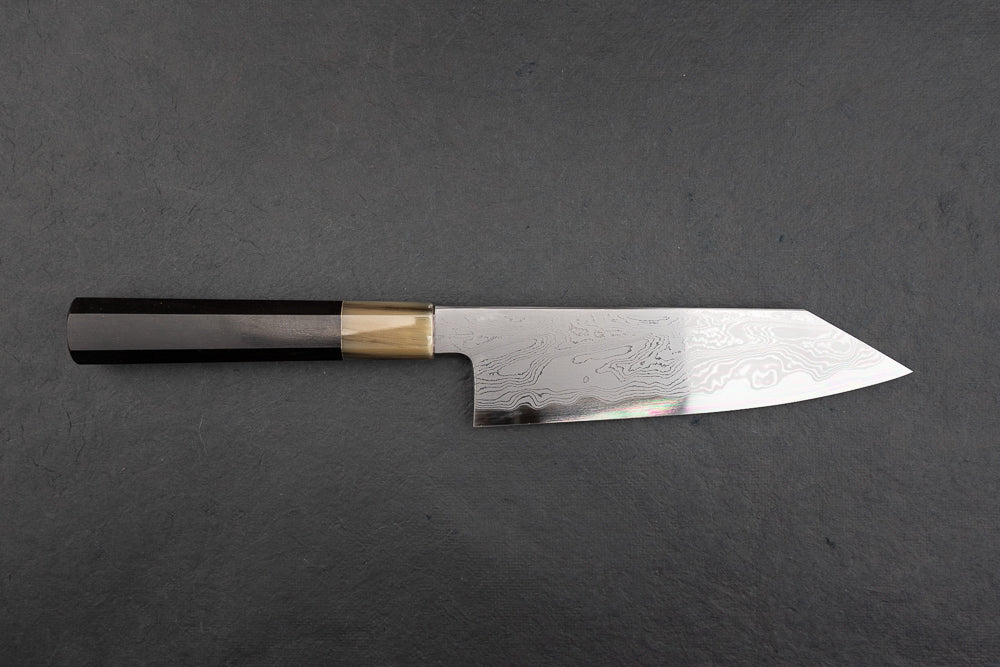 Premium 180mm Damascus Bunka Knife by Satoshi Nakagawa & Naohito Myojin - Japanese High-Carbon Steel Kitchen Knife for Professional Chefs & Home Cooking - Perfect for Slicing, Dicing & Precision Vegetable Cutting