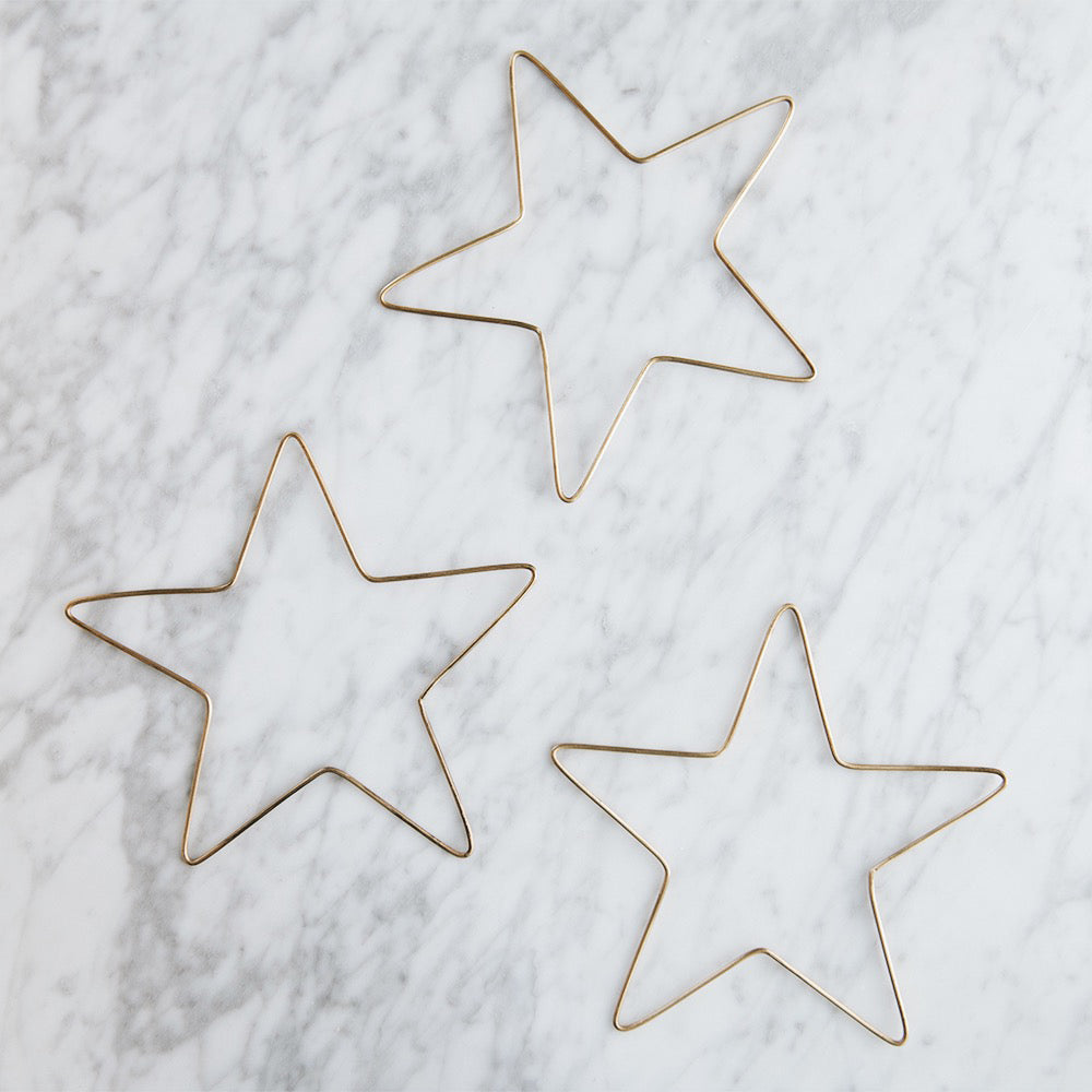 Brass Star Decor - Handcrafted Brass Star Ornaments for Home, Wall, and Christmas Tree Decoration | Perfect for Holiday, Wedding, and Party Decor