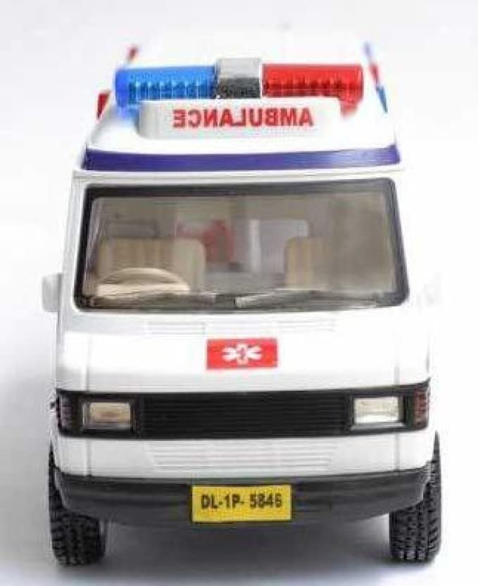 Pull Back Toy Van Ambulance - Fun Diecast Vehicle for Kids, Collectible Miniature Car with Friction Powered Action - Perfect for Playtime, Gift Giving & Emergency Role Play Scenes