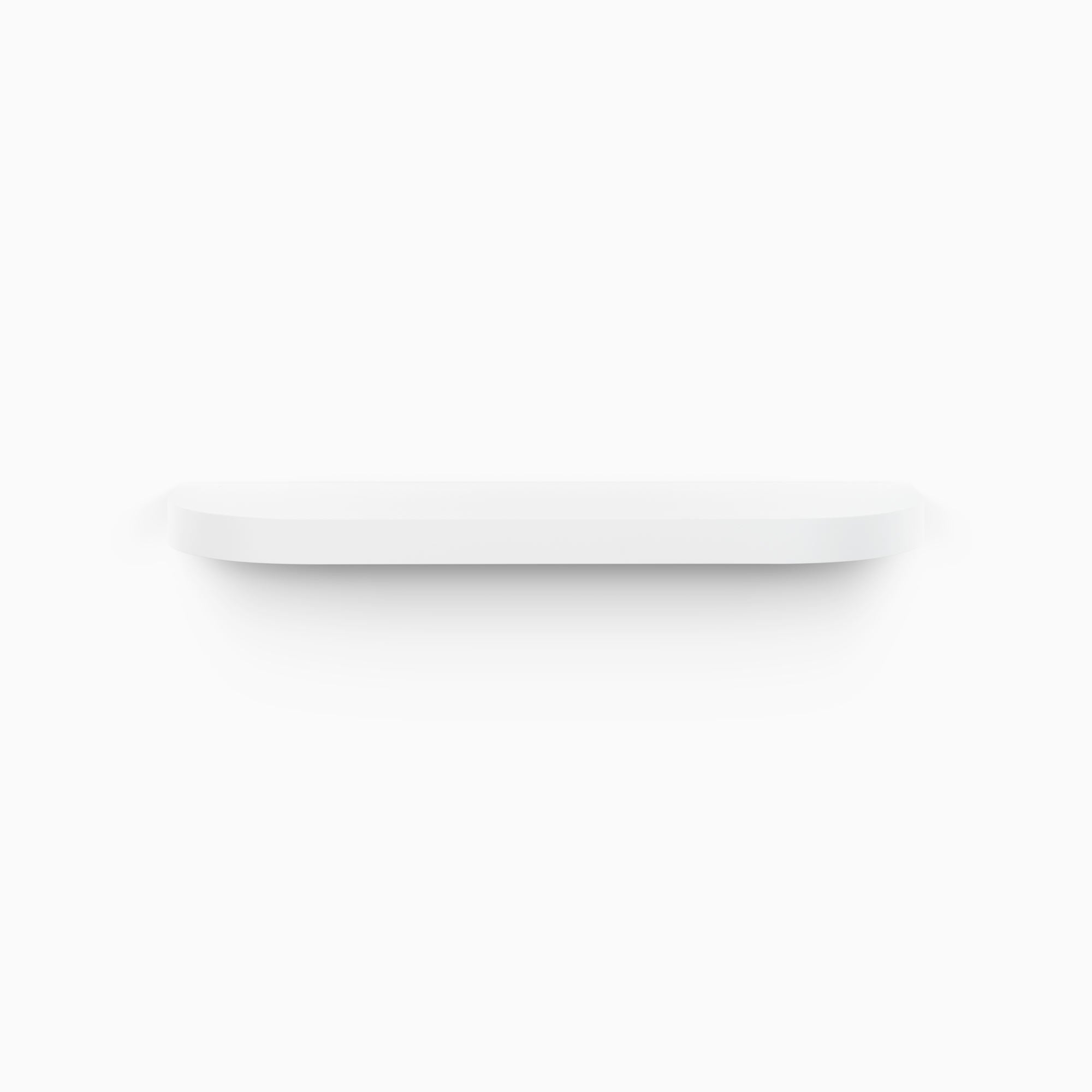 Aksel RADius White Floating Shelf - Modern Wall Mounted Shelves for Living Room, Bathroom & Kitchen Storage - Perfect for Home Decor & Organization
