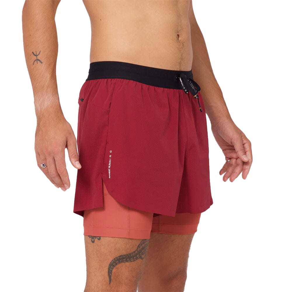 Bandit Running Men's Vento™ 4 2-in-1 Running Shorts - Lightweight Athletic Shorts with Built-in Liner for Training, Gym & Outdoor Workouts