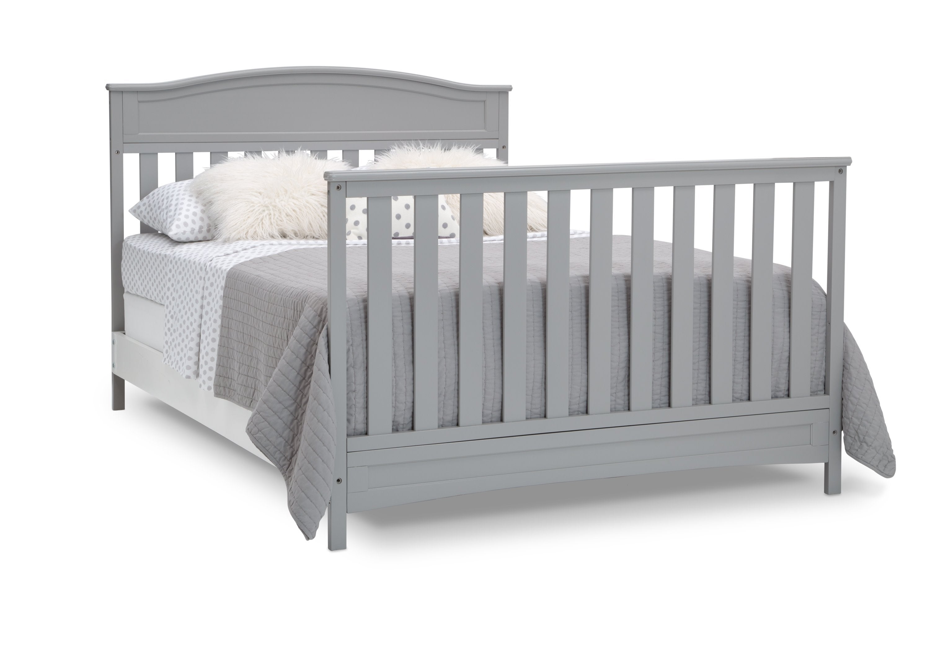 Emery Deluxe 6-in-1 Convertible Baby Crib - Toddler Bed, Daybed & Full-Size Bed - Modern Nursery Furniture for Newborns to Teens - Perfect for Small Spaces & Growing Families
