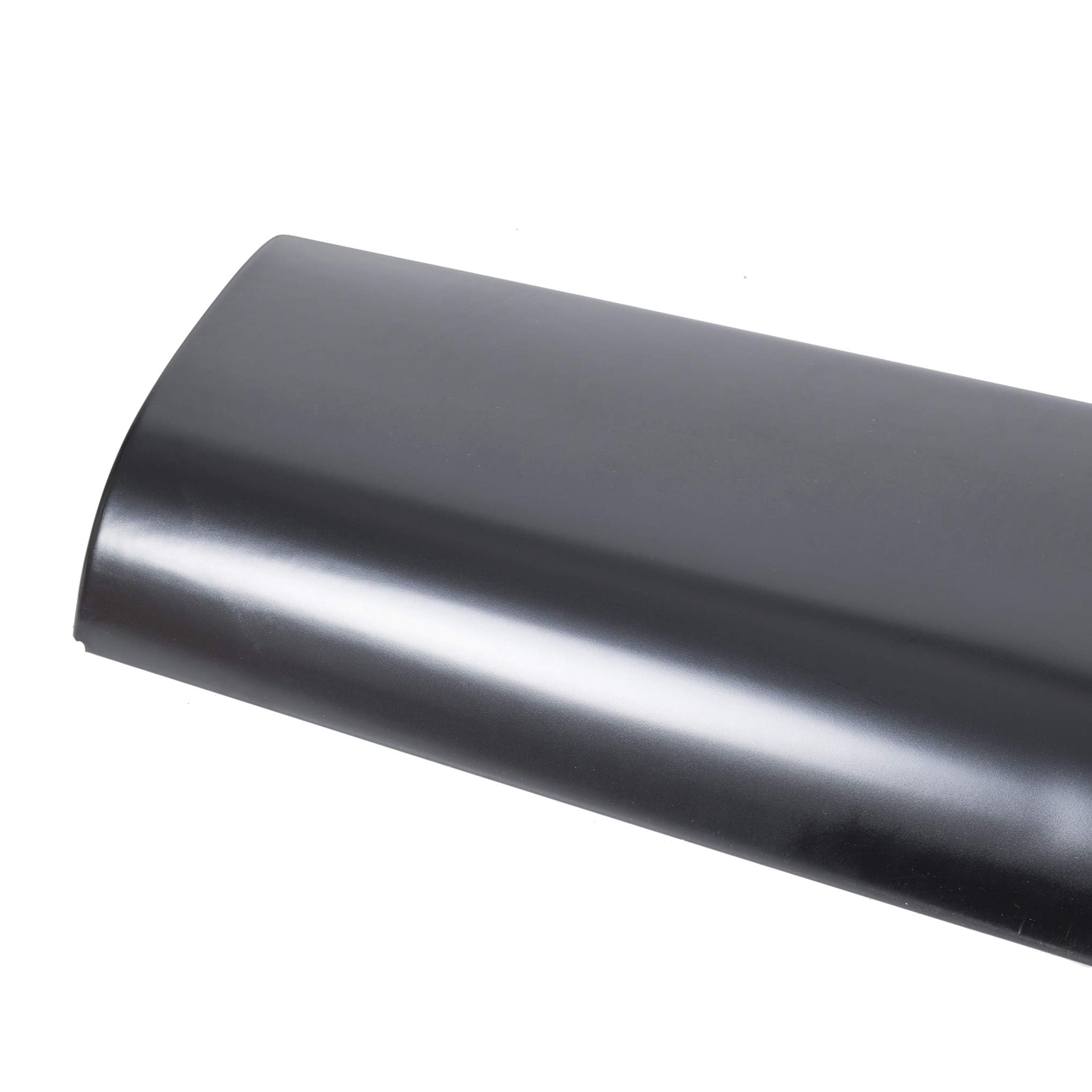 ECOTRIC Black Rear Roll Pan Bumper with License Plate Hole & Light - Compatible with 1994-2003 Chevy S10 S15 Sonoma GMC Pickup Truck | Durable Replacement for Rusted or Damaged Bumpers | Perfect for Off-Roading, Car Shows & Custom Builds