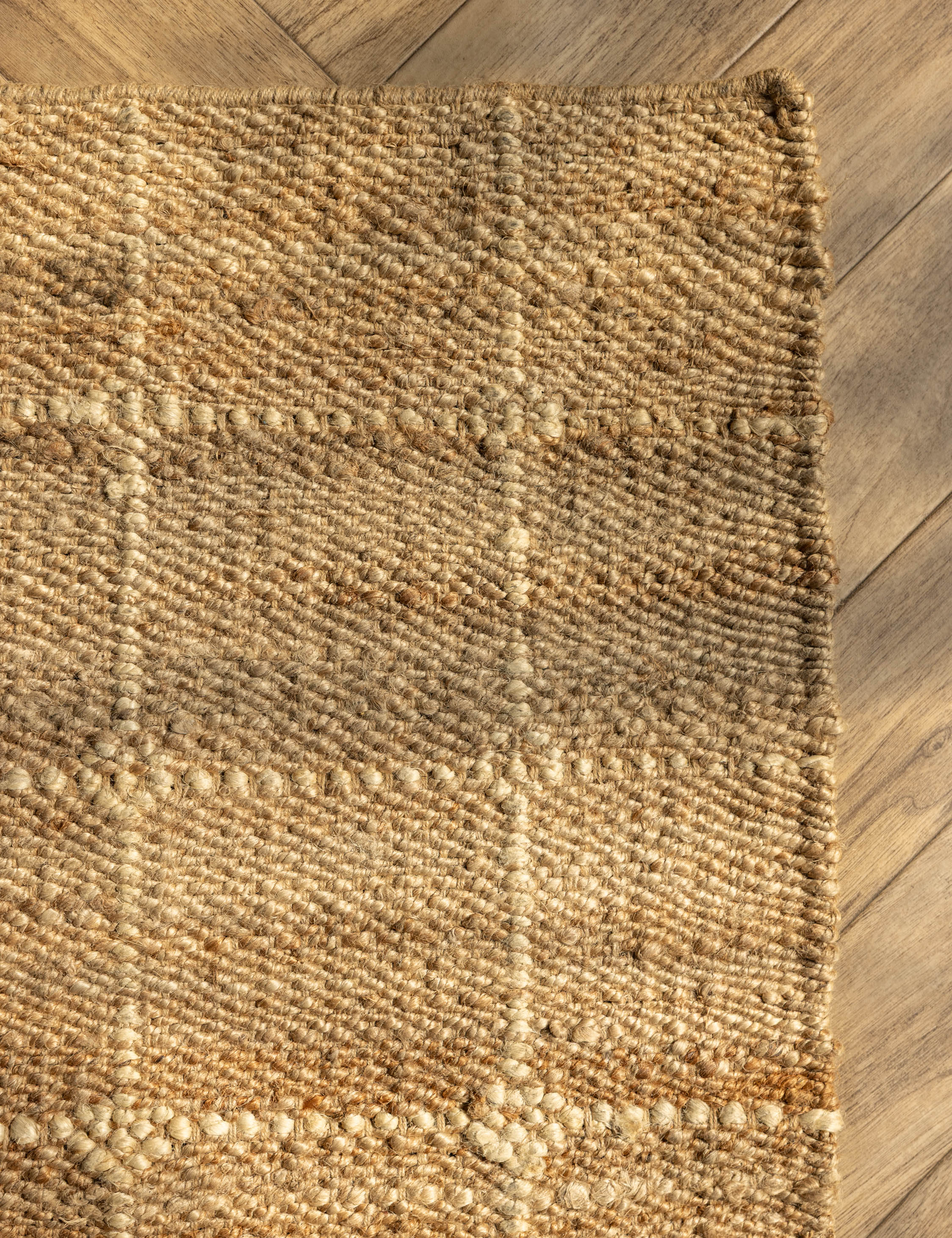 Jake Arnold Beddow Flatweave Jute Rug - Natural Fiber Area Rug for Living Room, Bedroom & Boho Home Decor | Eco-Friendly & Durable Floor Mat