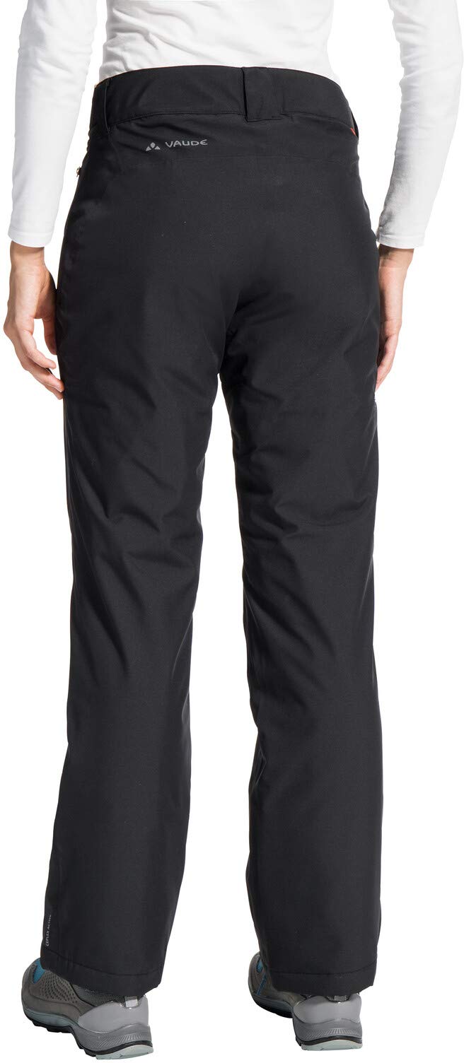 VAUDE Women's Strathcona Padded Hiking Pants - Black, Size M EU - Comfortable Outdoor Trekking & Camping Gear for Active Adventures