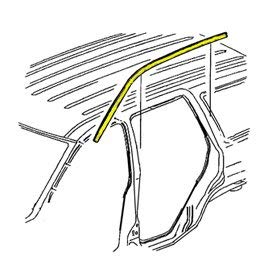 MOPAR 55135872AC Body Side Seal - Genuine Replacement Part for Jeep & Dodge Vehicles - Weatherproof Door Seal for Enhanced Protection