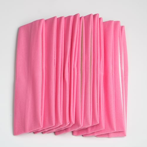 12pcs dark pink yoga sport headband