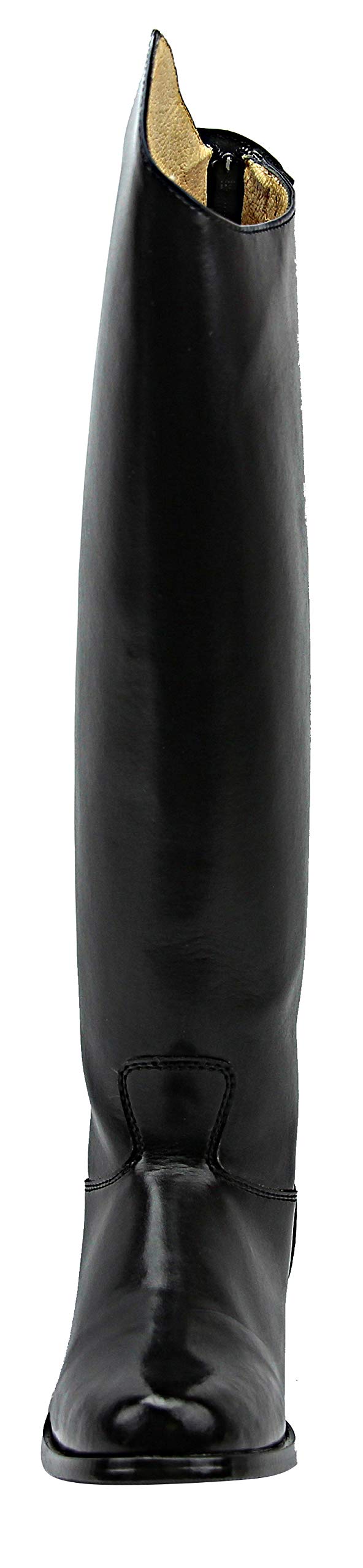 Women's English Equestrian Riding Boots - Black Dressage Boots with Back Zipper for Ladies - Perfect for Horseback Riding, Dressage Competitions & Equestrian Events