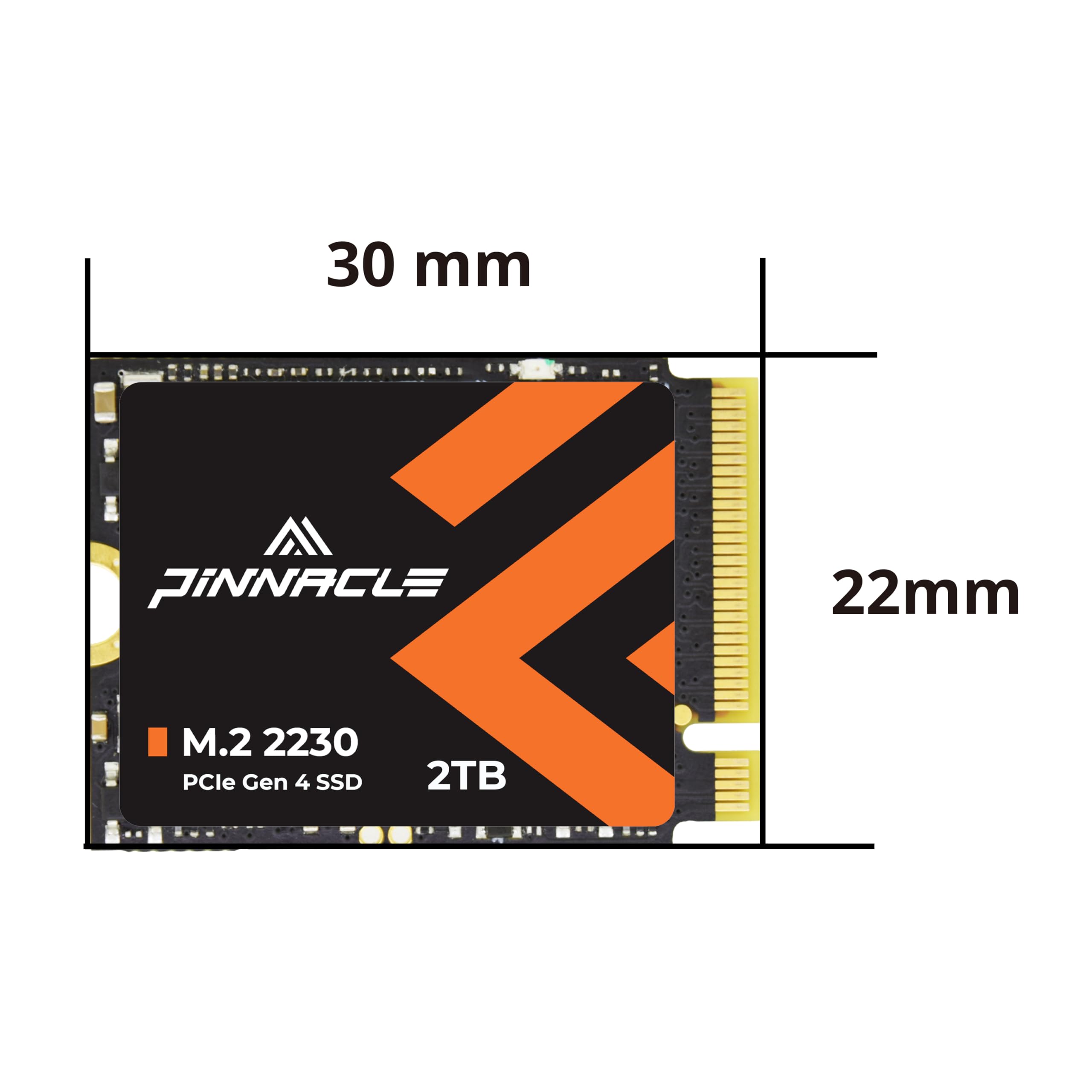Timetec 2TB M.2 2230 NVMe PCIe Gen4 SSD - 7000MB/s Read Speed - Compatible with Steam Deck, ASUS ROG Ally, Microsoft Surface Pro 9/8/7+/X & Laptop 3/4/Go/Book 3 - High Performance Storage for Gaming, Work & Mini PCs
