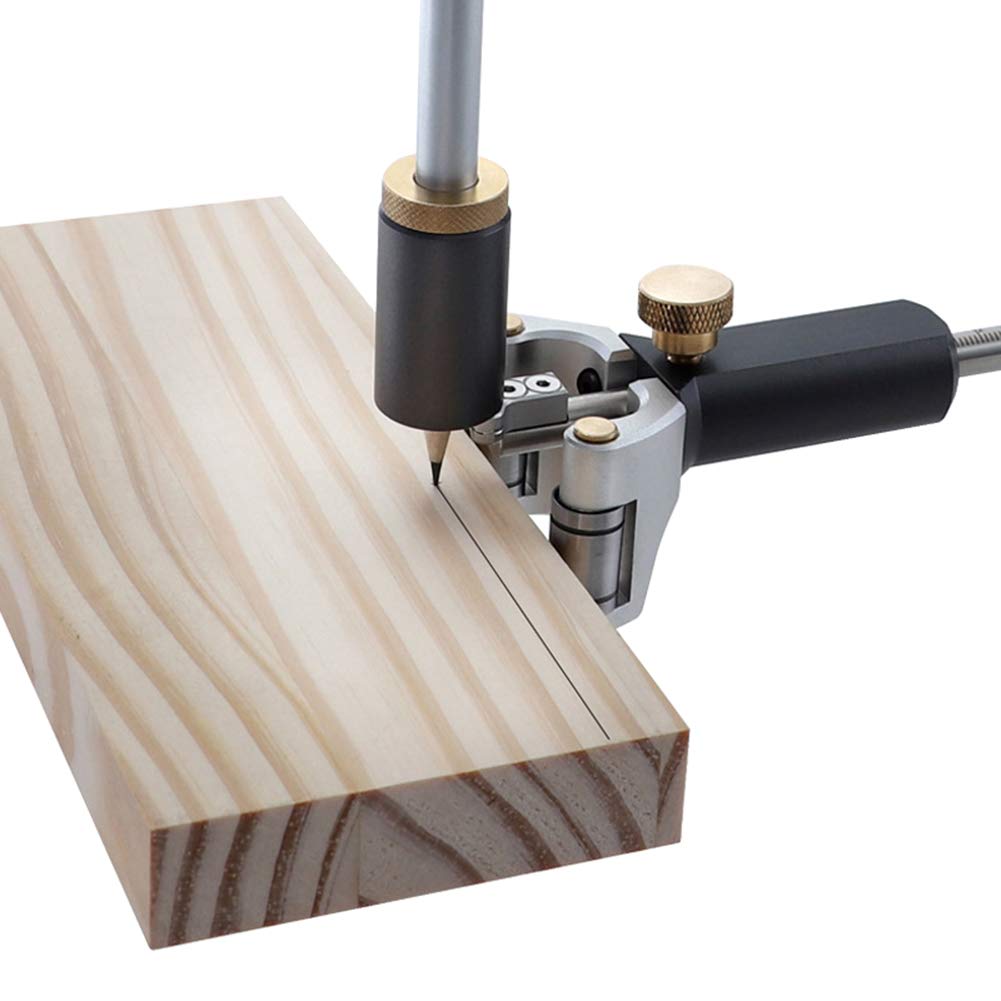 Wood Scribe Wheel Marking Gauge with Pencils - Precision Woodworking Tool for Mortise & Joinery