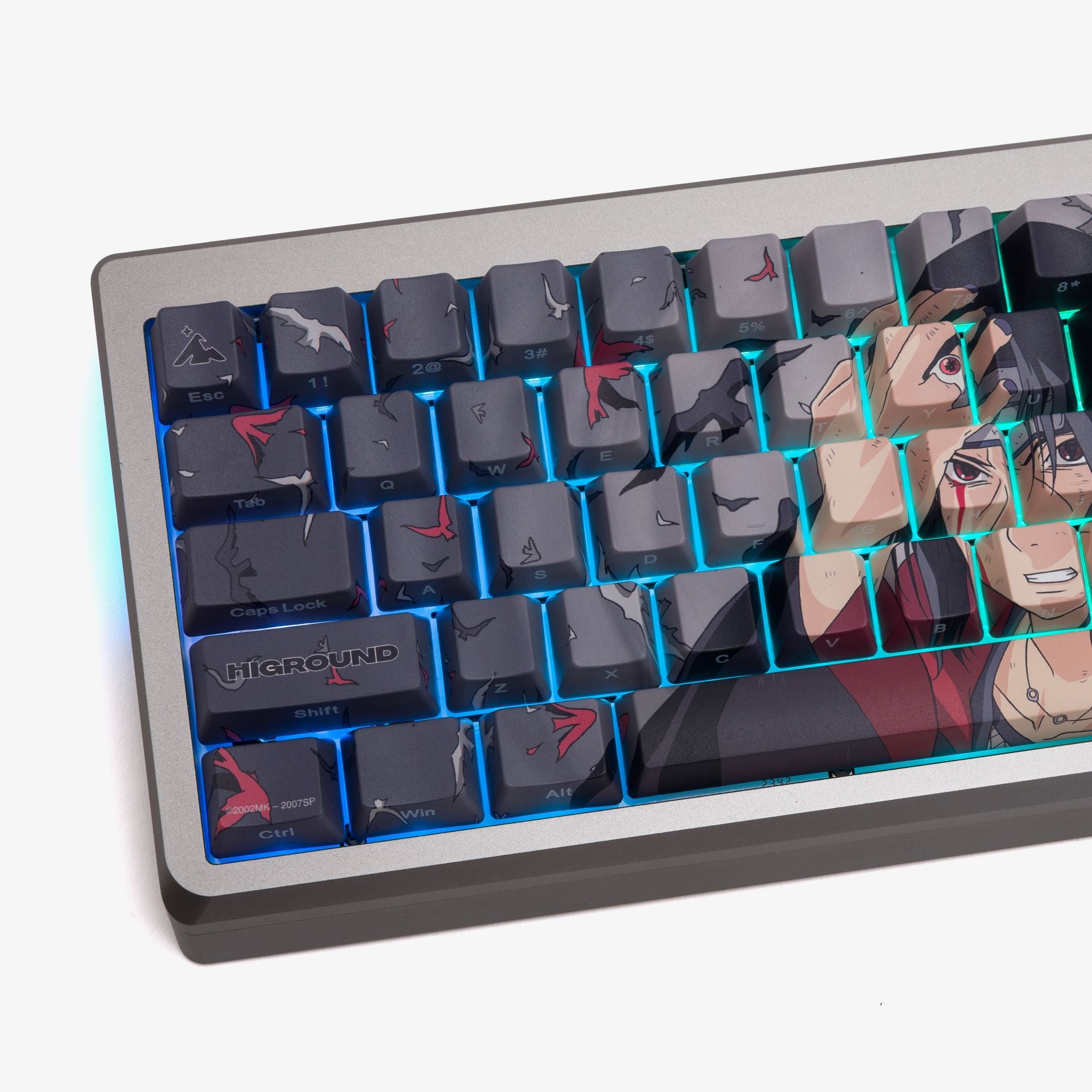 Naruto x HG Summit 65 Keyboard - Itachi Uchiha Themed Mechanical Gaming Keyboard for PC - Perfect for Anime Fans & Esports Gamers