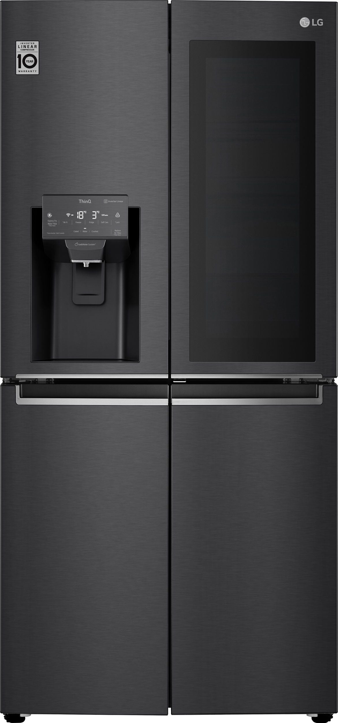 LG 508L French Door Refrigerator GF-V570MBLC - Energy Efficient Smart Fridge with Spacious Interior for Modern Kitchens | Perfect for Large Families & Entertaining Guests