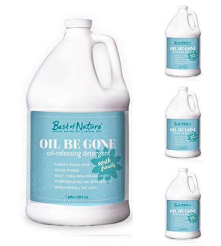 Oil Be Gone Liquid Laundry Detergent & Massage Sheet Oil Stain Remover - 4 Gallon Case | Powerful Stain Removal for Clothes, Sheets & Fabrics | Perfect for Laundry, Massage Clinics & Household Cleaning