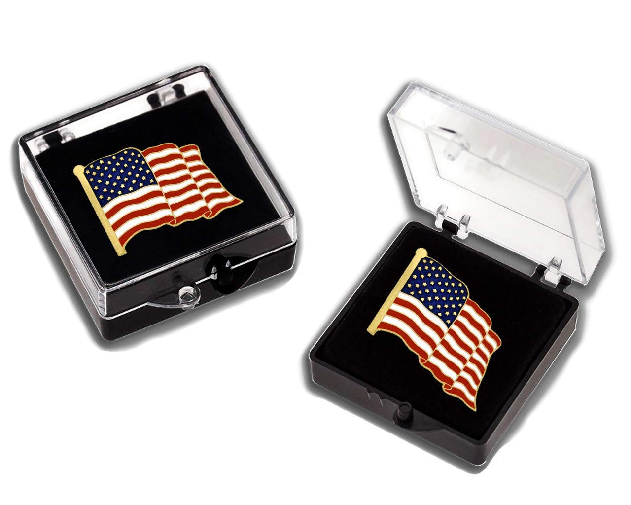 Authentic American Flag Lapel Pin for Men & Women - Patriotic USA Design - Perfect for Veterans Day, Independence Day & Political Events