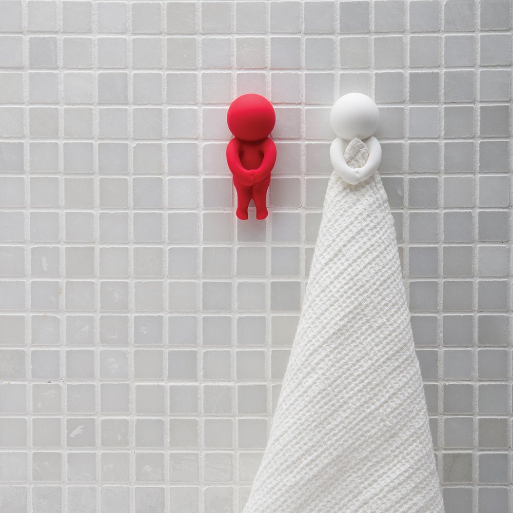 Red Monkey Business Modesto Towel Holder - Bathroom & Kitchen Wall Mounted Organizer for Hand & Dish Towels