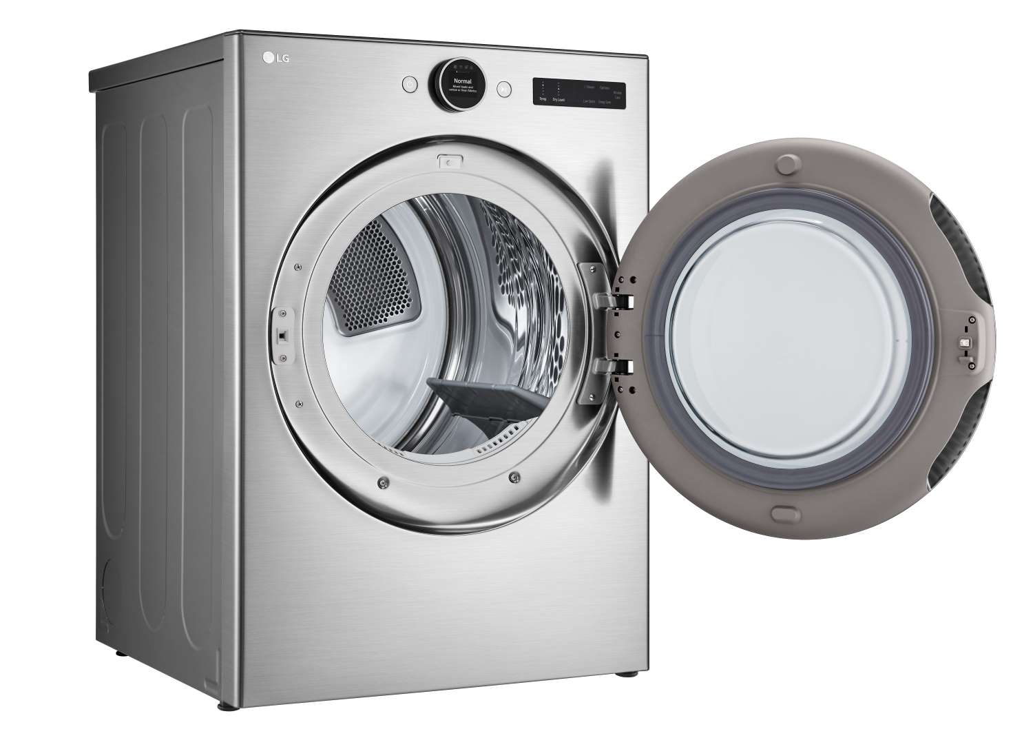 LG DLEX5500V 7.4 cu. ft. Smart Front Load Dryer with TurboSteam® - Large Capacity Graphite Steel Electric Dryer with AI Technology for Smart Home Laundry Room