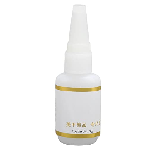 Professional Nail Glue Gel for False Tips & Cracked Nails Repair - Strong Adhesive for Acrylic Nails & Rhinestone Decorations - Perfect for Salon, Home Manicures & Nail Art DIY