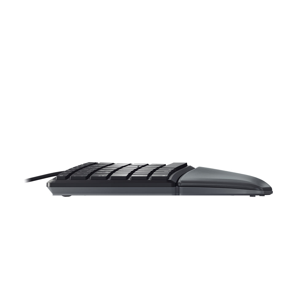 Ergonomic CHERRY KC 4500 Mechanical Keyboard for Office & Gaming - Comfortable Wrist Support, Responsive Keys for Typing & PC Gaming