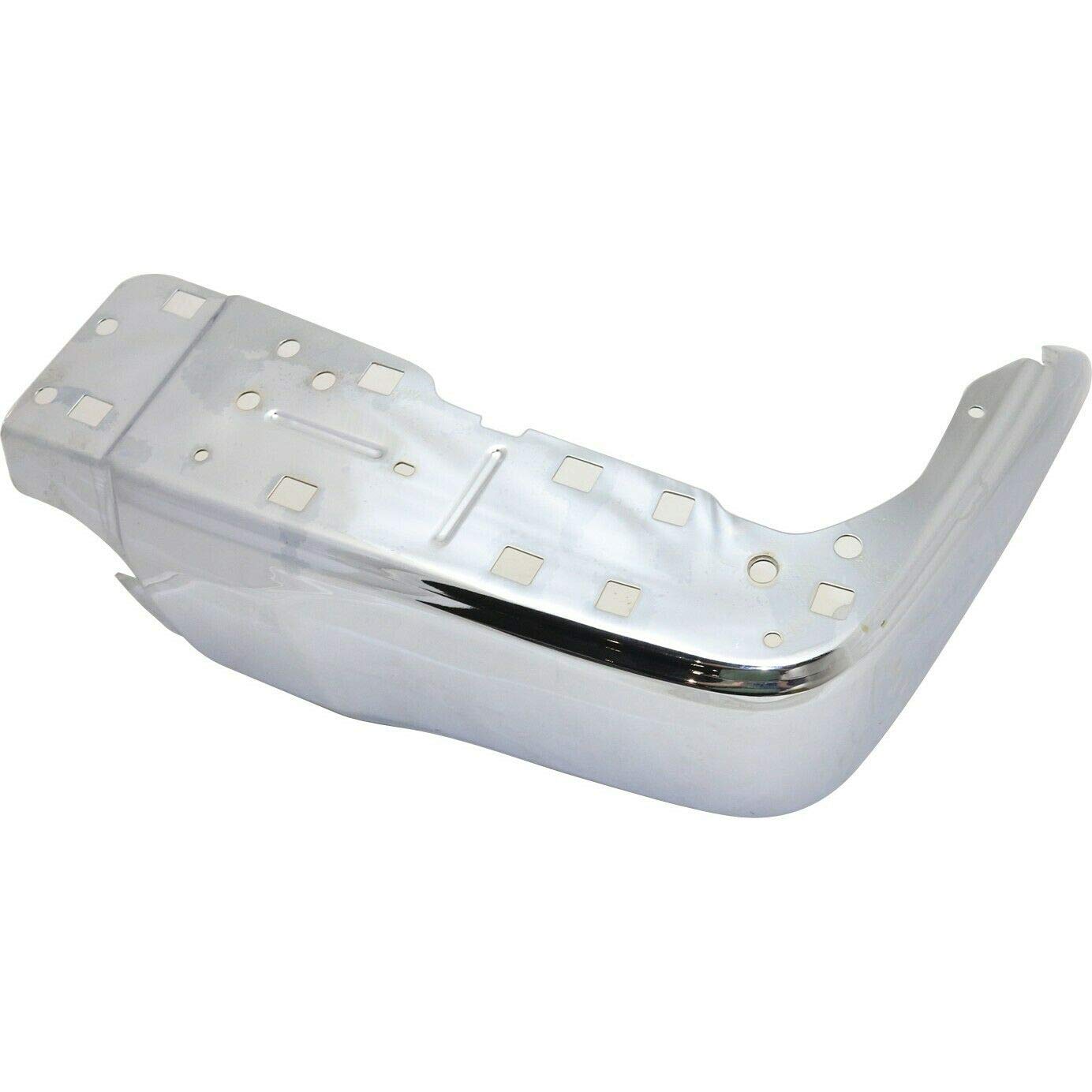 2014-2021 Toyota Tundra Right Rear Bumper End - Chrome Steel Extension Without Park Assist Sensor Holes (Part #TO1105123) | Perfect for Off-Road Protection & Vehicle Customization